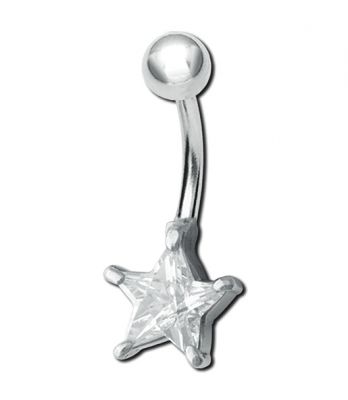 PIERCING NOMBRIL AVEC ÉTOILE
